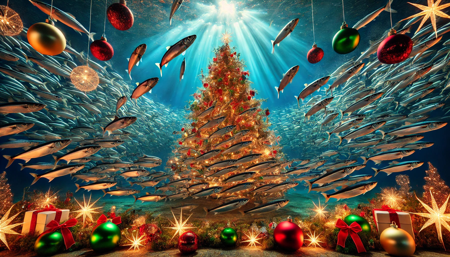 Įspūdingas Kalėdinis sardinių šou: gamtos grožio ir harmonijos šventė