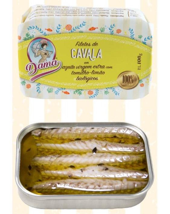 Makrelenfilet in Bio-Olivenöl extra vergine mit Zitrusthymian (BIO) | DAMA