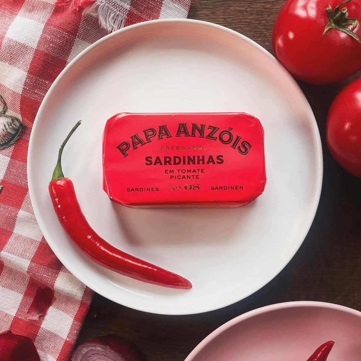 Sardinen in würziger Tomatensauce mit nativem Olivenöl extra | Papa Anzóis