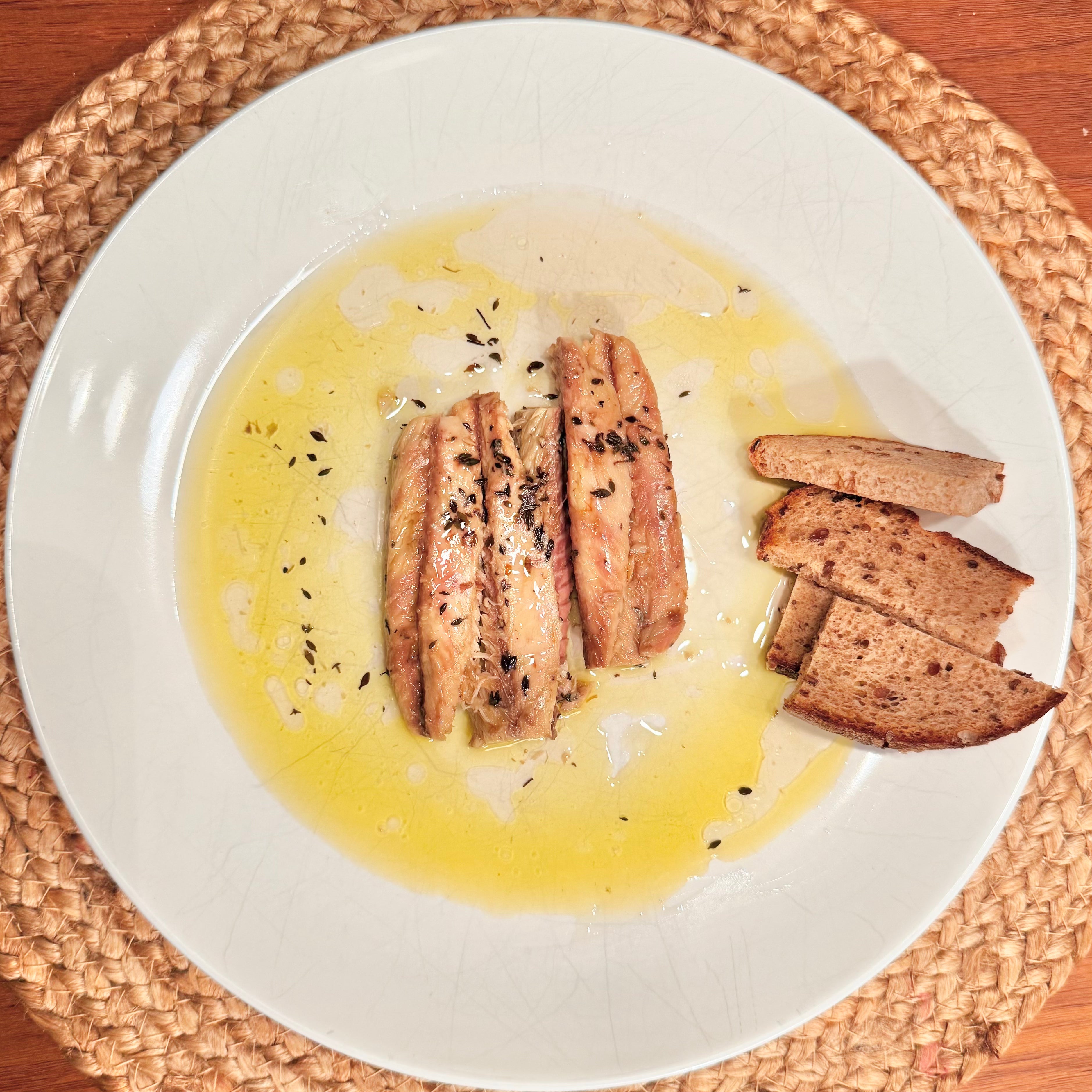 Makrelenfilet in Bio-Olivenöl extra vergine mit Zitrusthymian (BIO) | DAMA