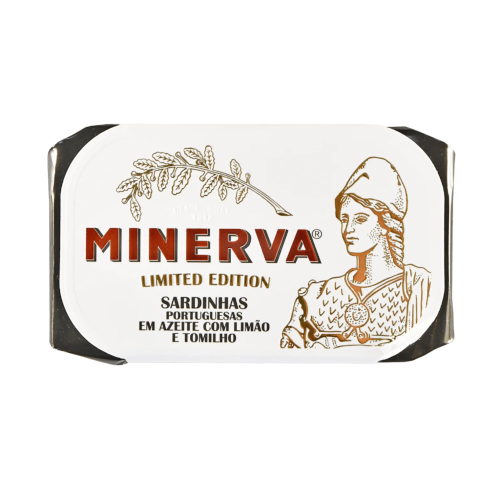 Sardinės alyvuogių aliejuje citrina ir čiobreliais MINERVA Premium Limited