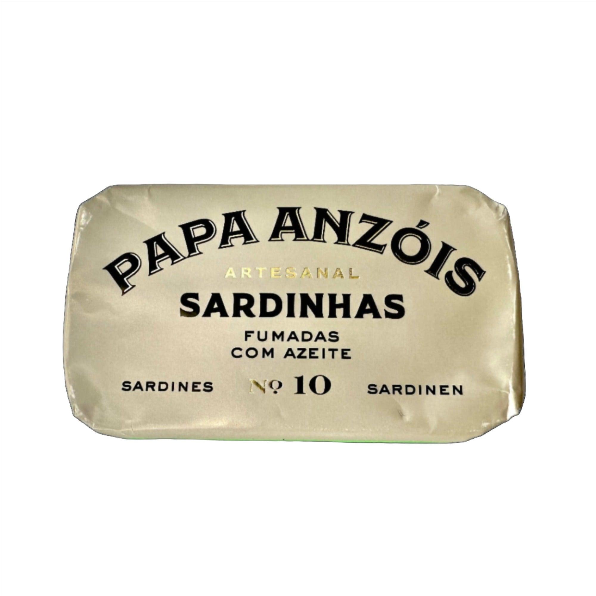 Echte geräucherte Sardinen in extra nativem Olivenöl | Papa Anzóis