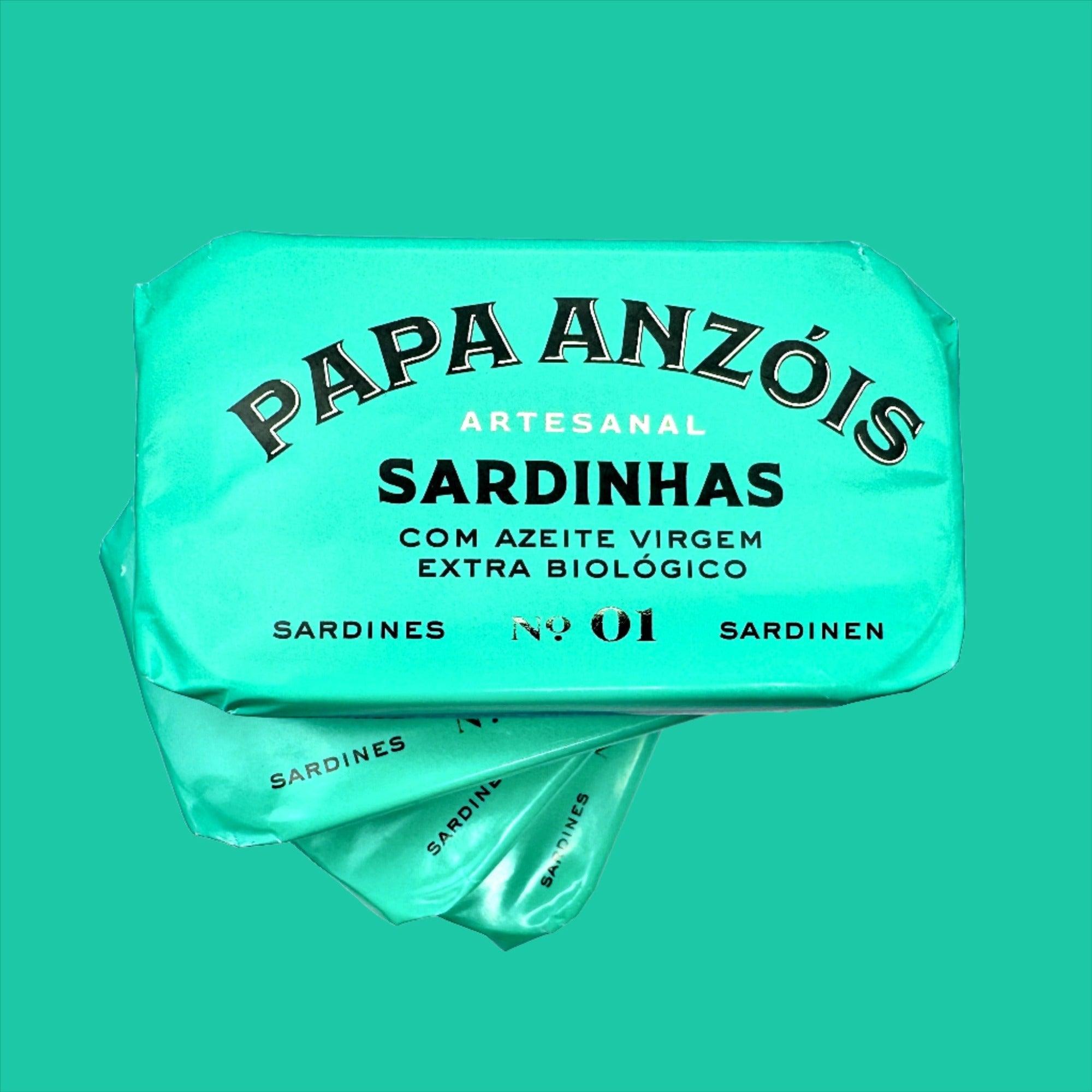 Sardinen in extra nativem Bio-Olivenöl extra vergine (BIO) | Papa Anzóis