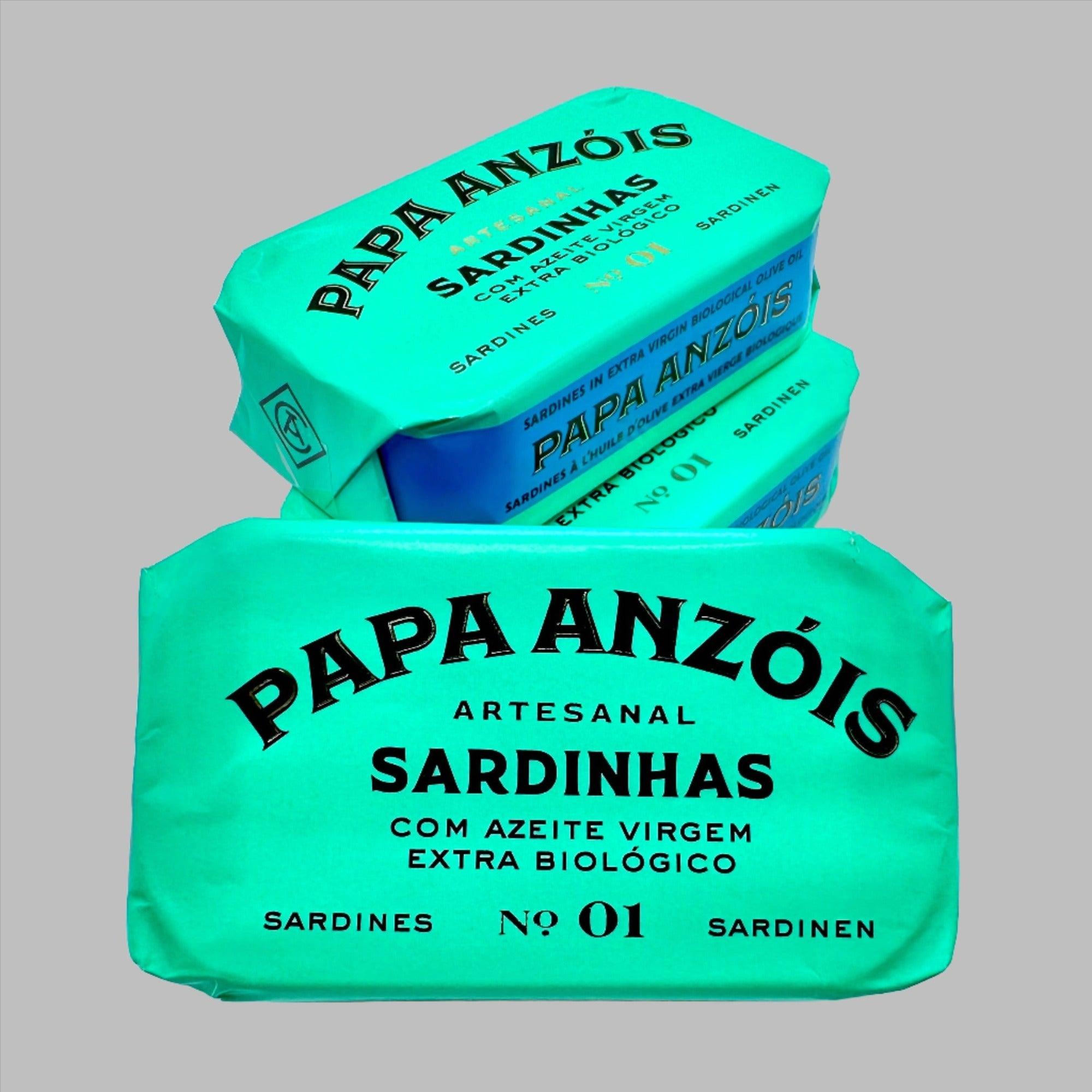 Sardinen in extra nativem Bio-Olivenöl extra vergine (BIO) | Papa Anzóis