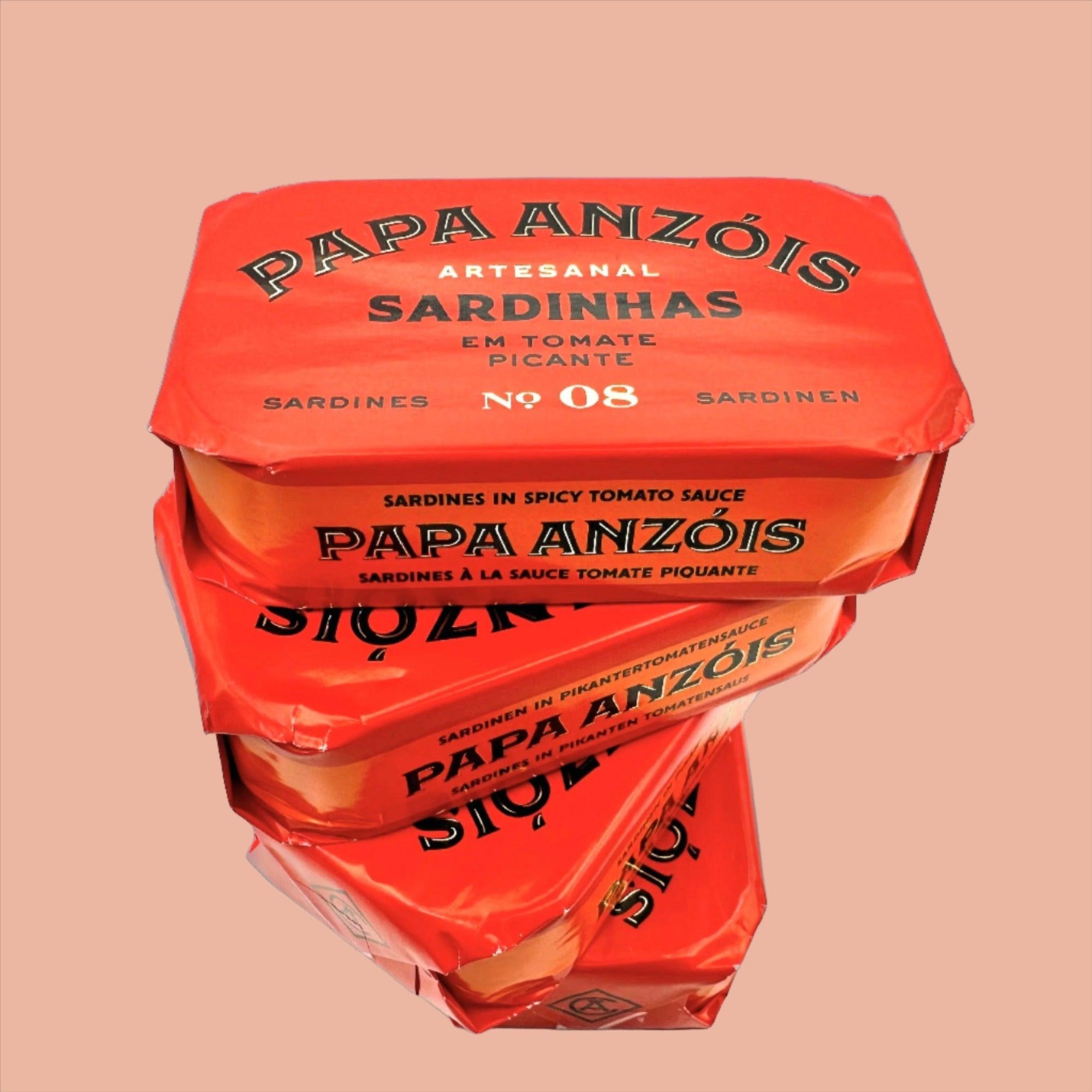 Sardinen in würziger Tomatensauce mit nativem Olivenöl extra | Papa Anzóis