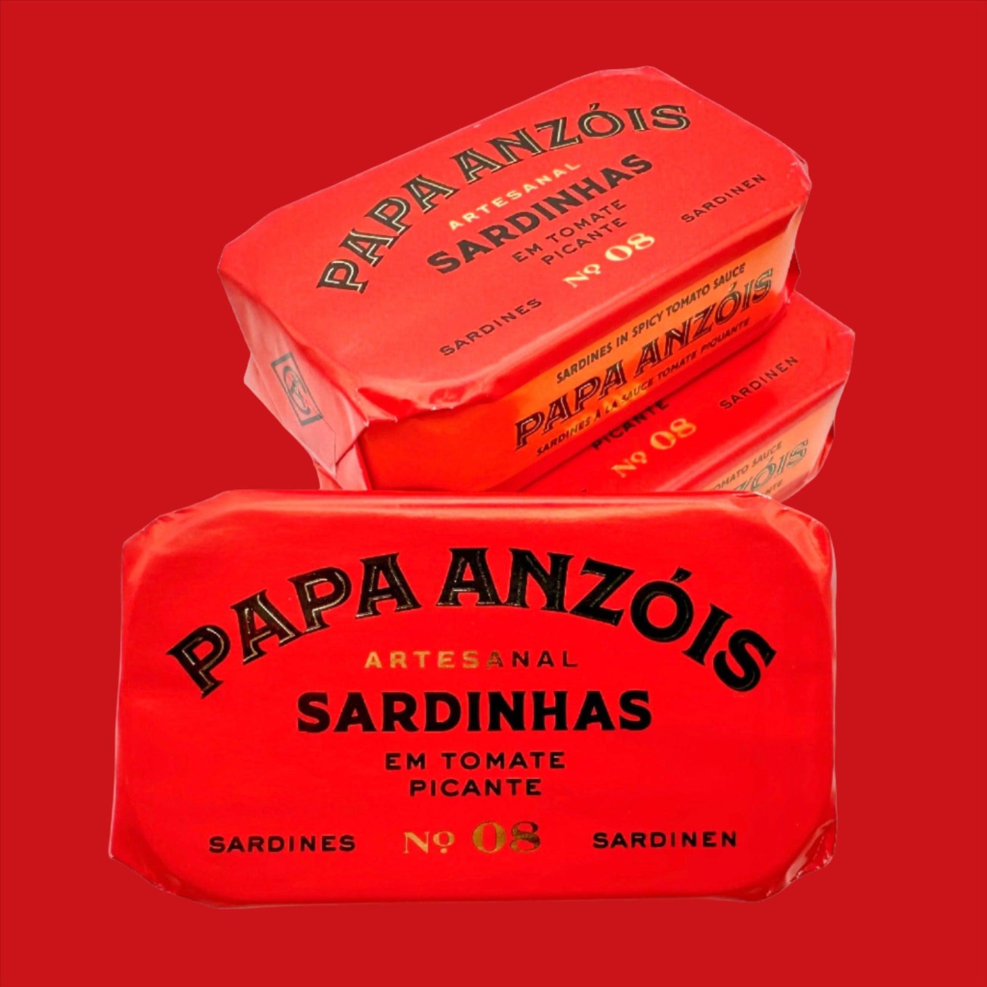 Sardinen in würziger Tomatensauce mit nativem Olivenöl extra | Papa Anzóis