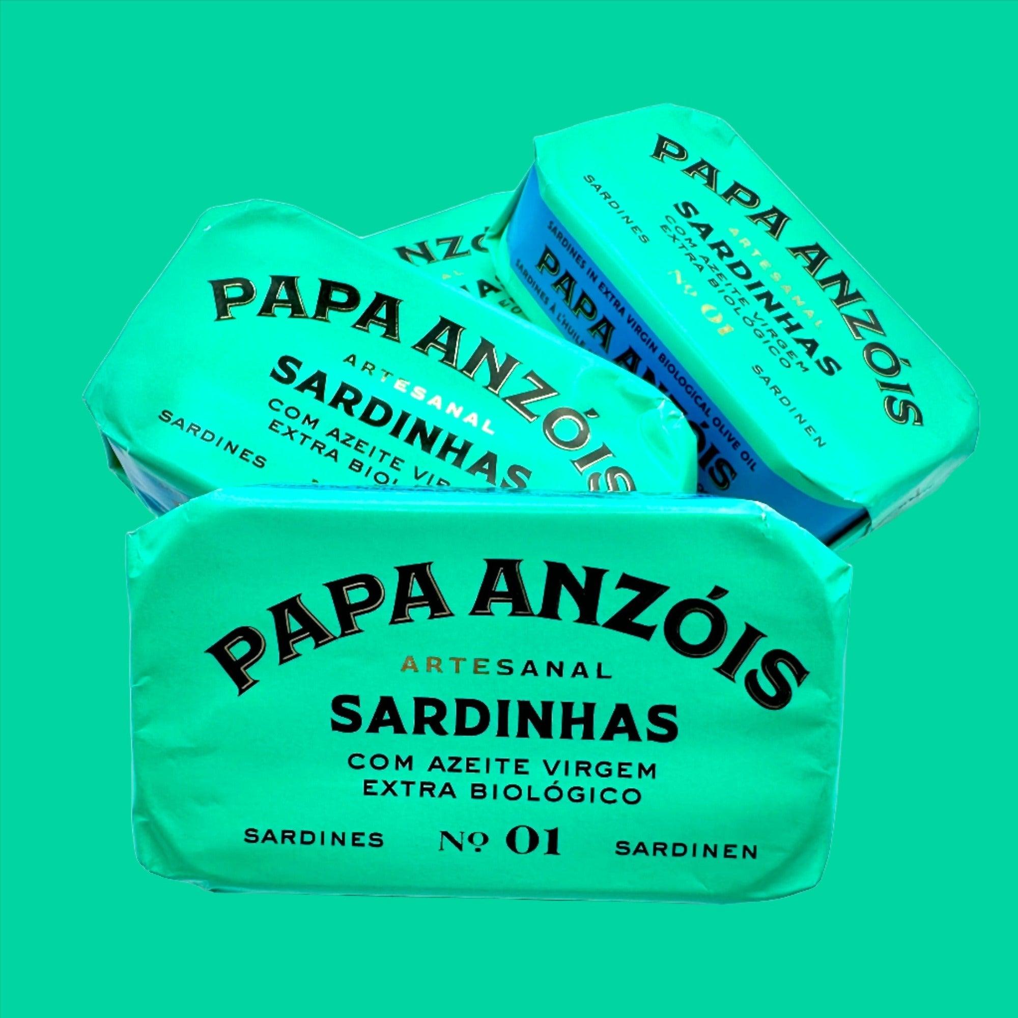 Sardinen in extra nativem Bio-Olivenöl extra vergine (BIO) | Papa Anzóis