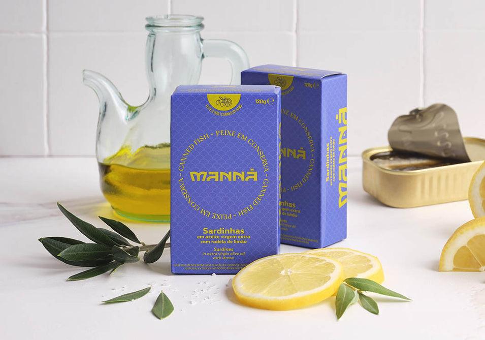 Sardinen in nativem Olivenöl extra mit Zitronen-Manna