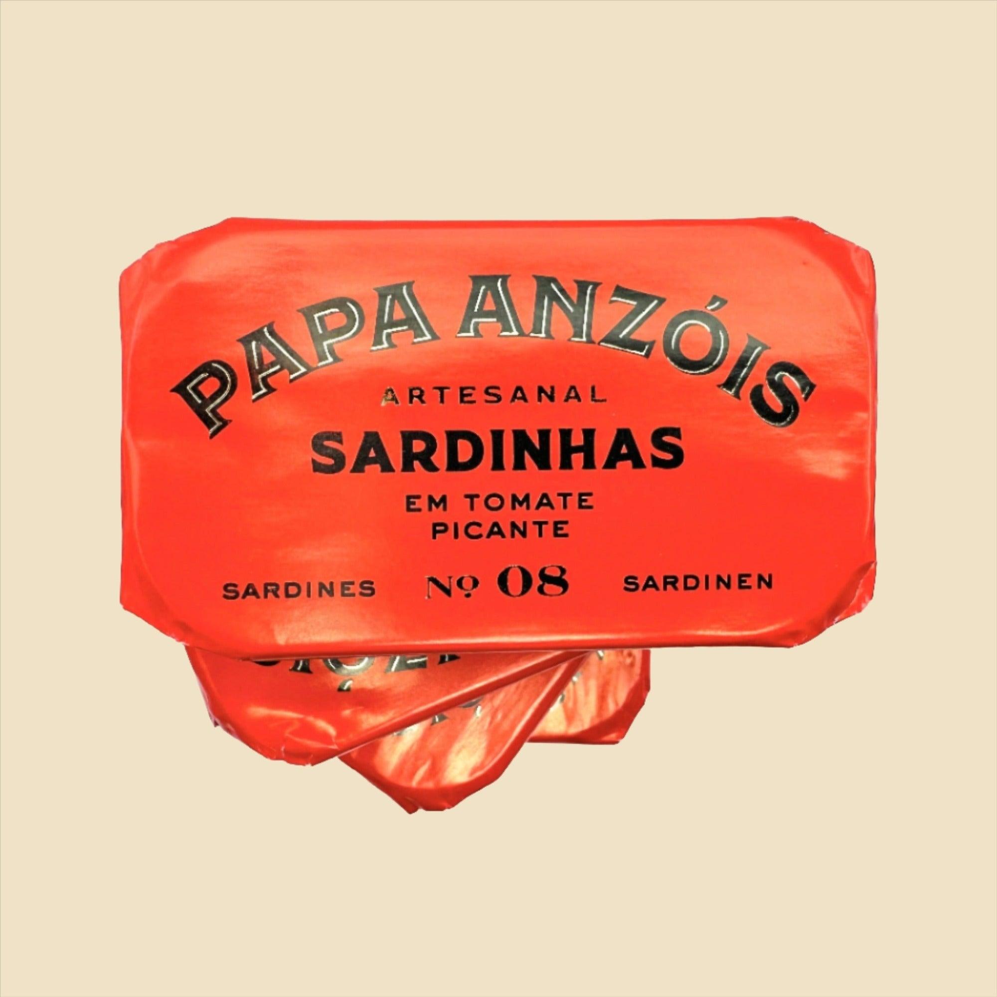 Sardinen in würziger Tomatensauce mit nativem Olivenöl extra | Papa Anzóis