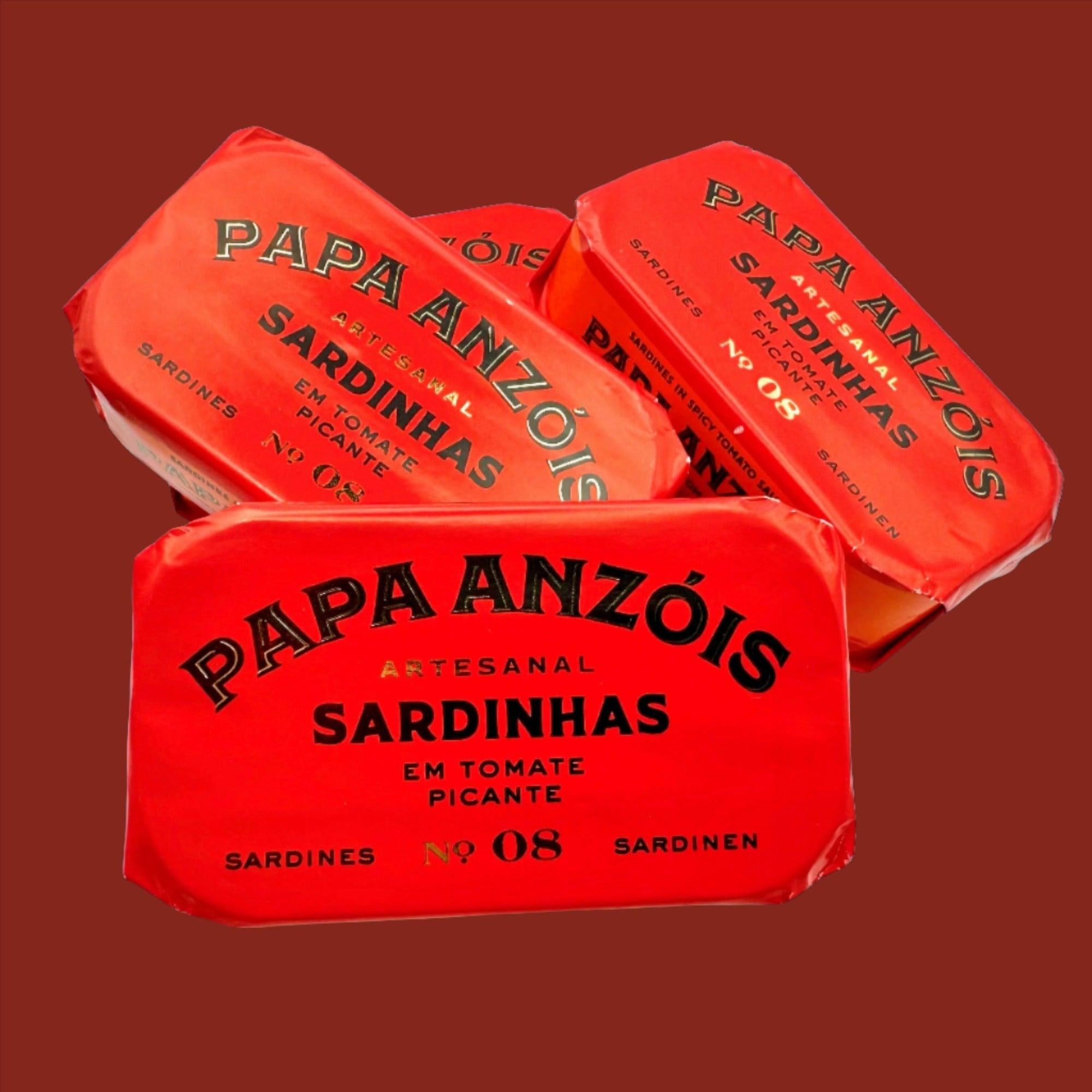 Sardinen in würziger Tomatensauce mit nativem Olivenöl extra | Papa Anzóis